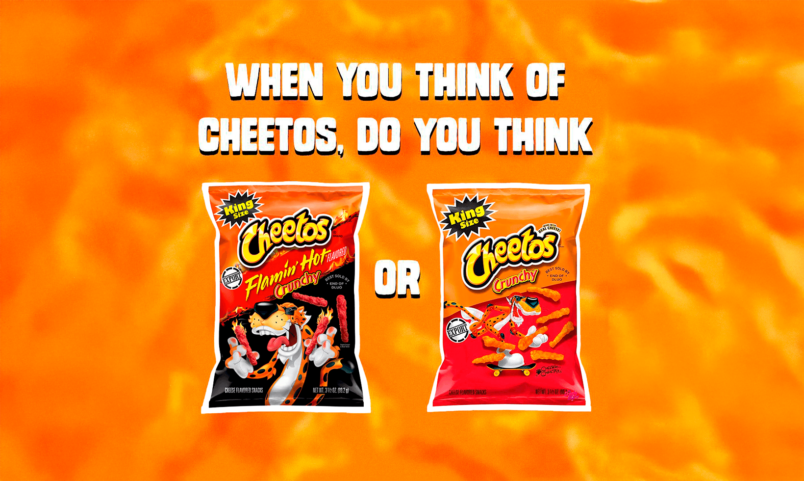 Cheetos Crunchy ou Flamin’ Hot? Descobre os Cheetos King Size dos EUA!
