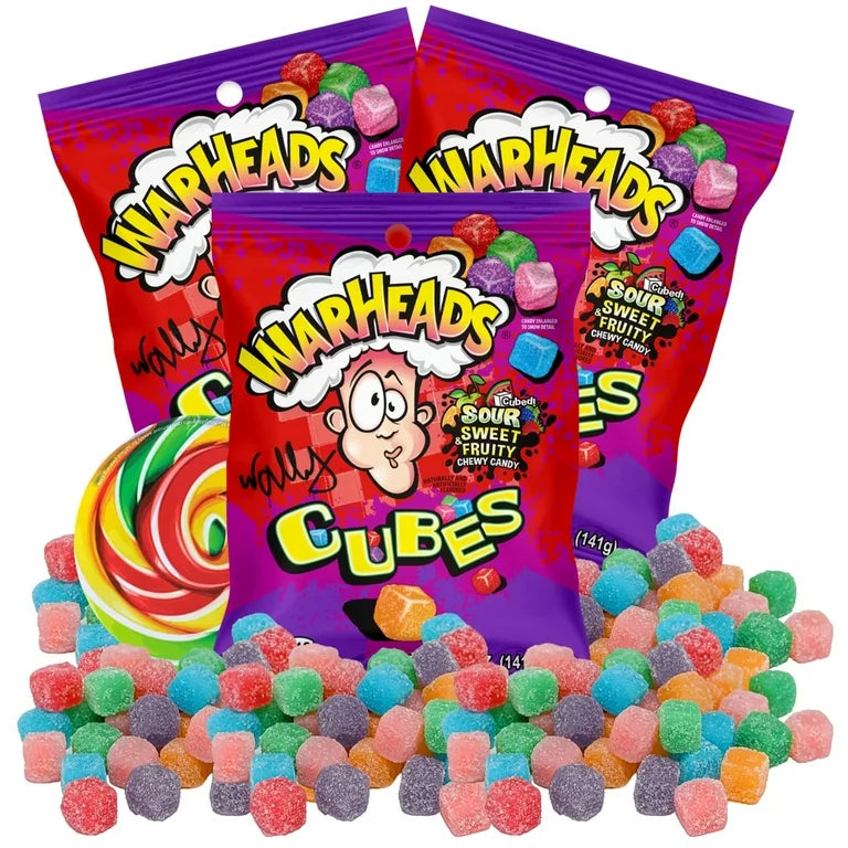 Warheads Cubes Sour Berry Mix Bag