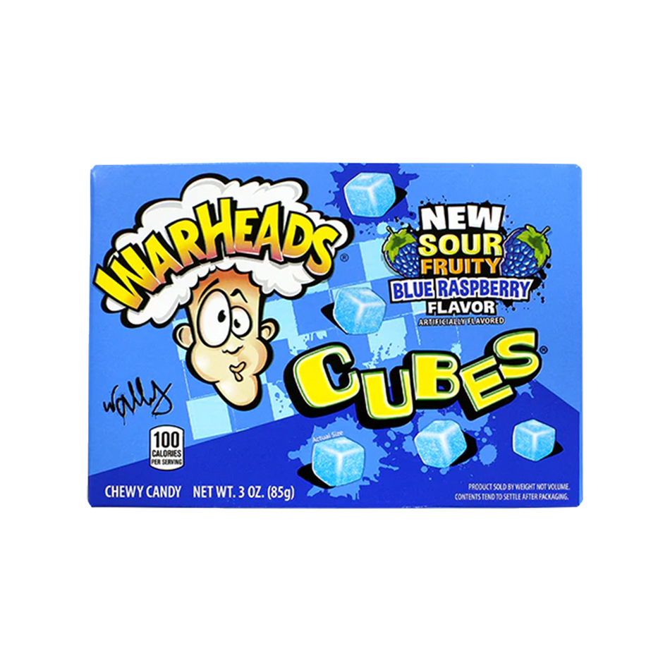 Warheads Cubes Blue Raspberry Box