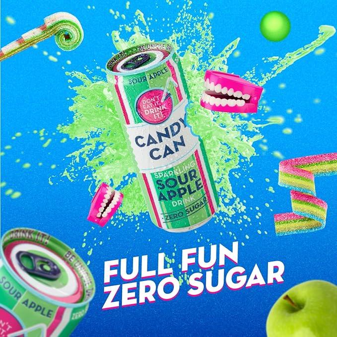 Candy Can Sparkling Sour Apple (Validade: 31-10-24)