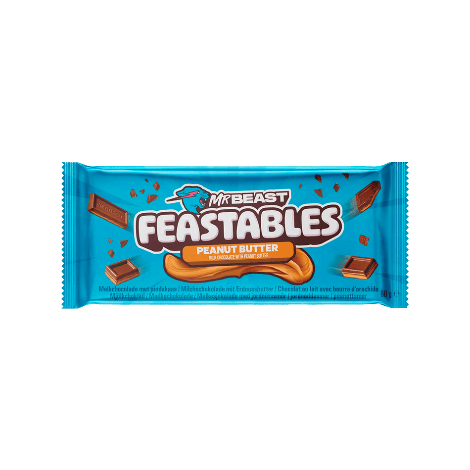 Mr. Beast Feastables Milk Chocolate Bar Peanut Butter (NEW)