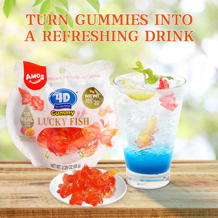 Amos 4D Gummy Lucky Fish 112g - FragFuel