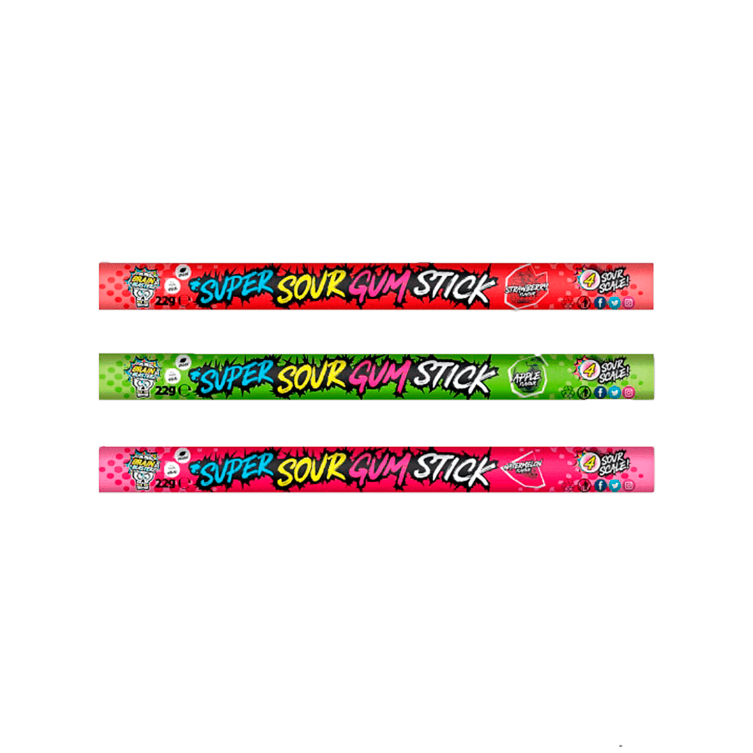 Brain Blasterz Sour Gum Stick (1unid) - FragFuel