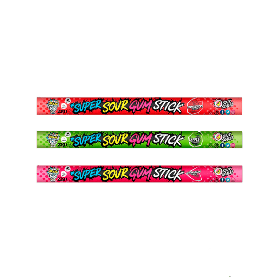 Brain Blasterz Sour Gum Stick (1unid) - FragFuel