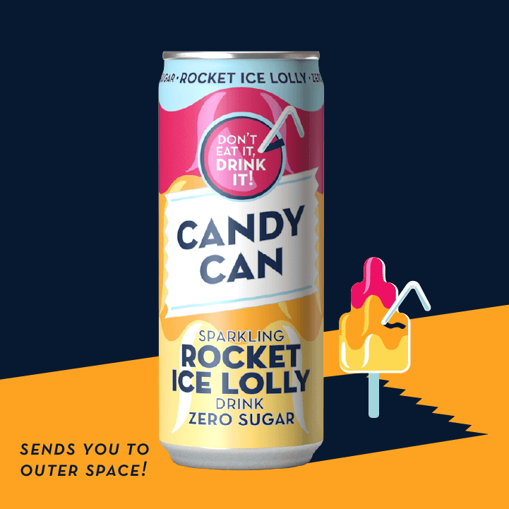 Candy Can Sparkling Rocket Ice Lolly - FragFuel