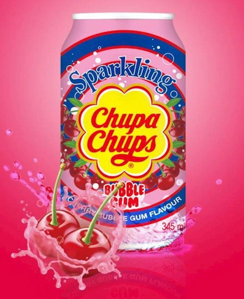 Chupa Chups Cherry Bubble Gum Sparkling Flavour - FragFuel