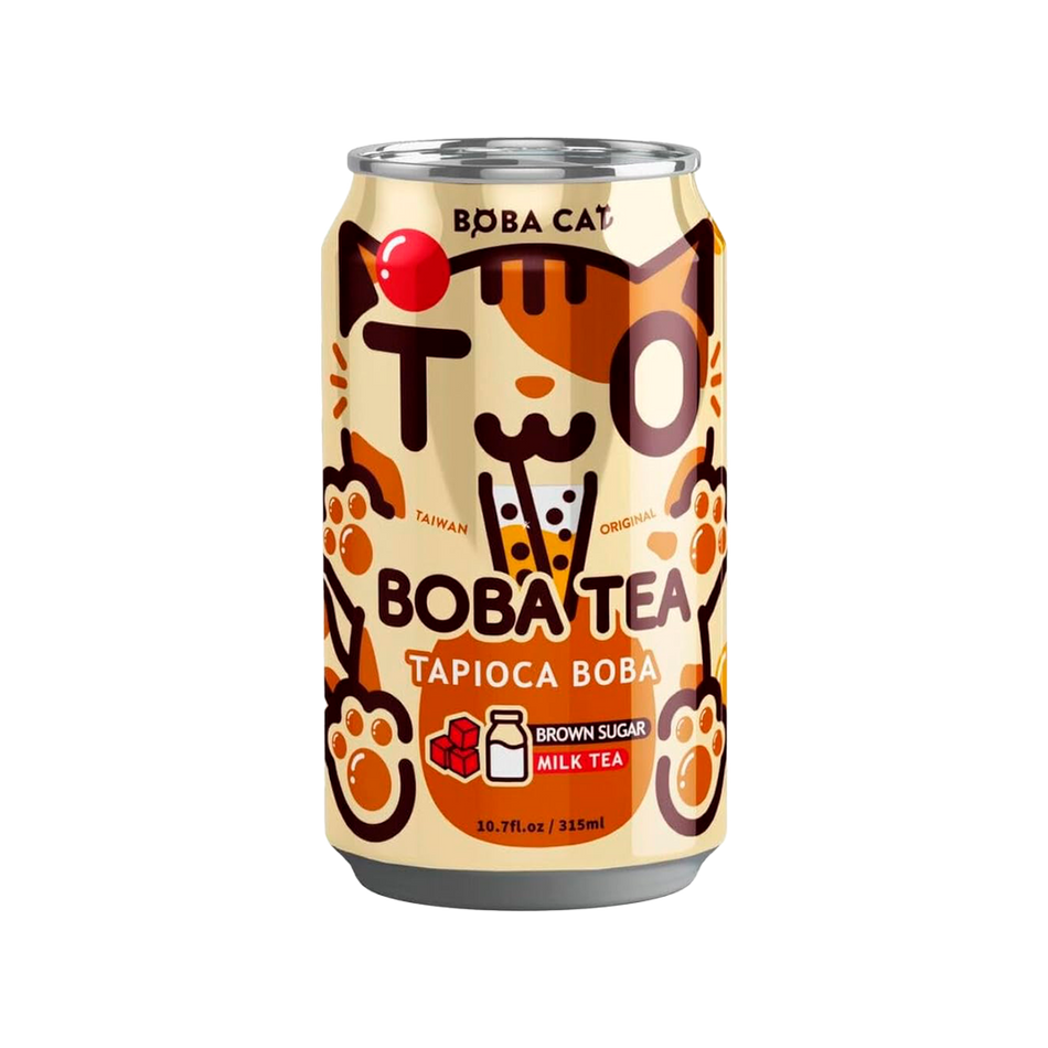 Boba Cat Tapioca Boba Bubble Tea (Brown Sugar MilkTea)