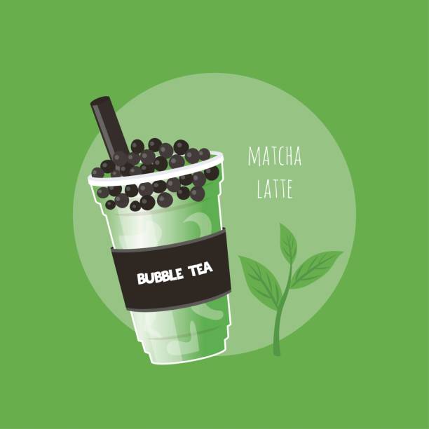 Boba Cat Tapioca Boba Bubble Tea (Matcha MilkTea)