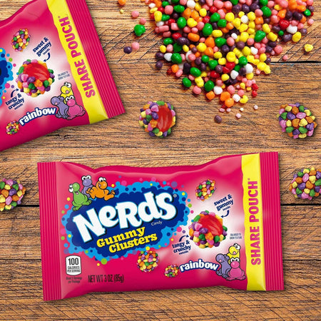 Nerds Gummy Clusters Rainbow Share Pouch - FragFuel