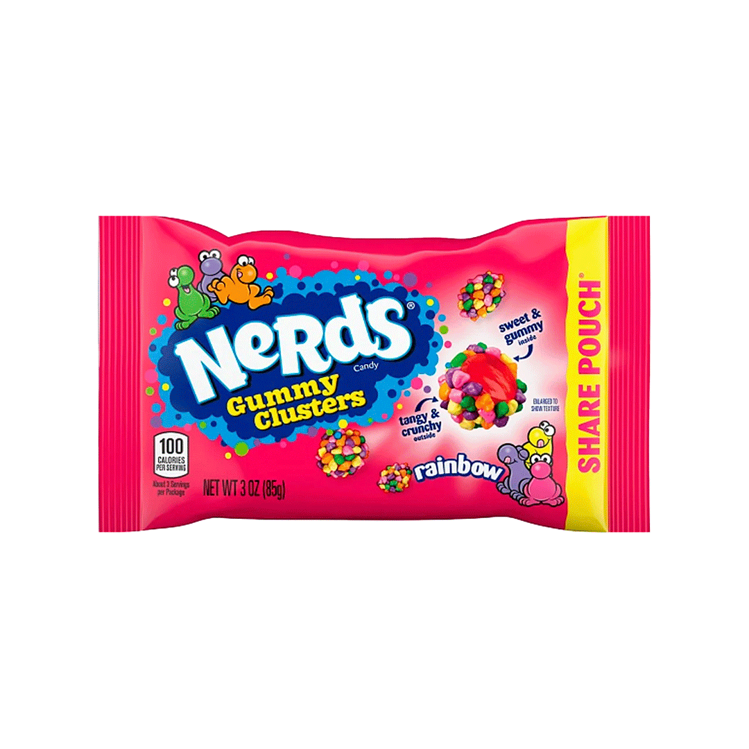 Nerds Gummy Clusters Rainbow Share Pouch - FragFuel