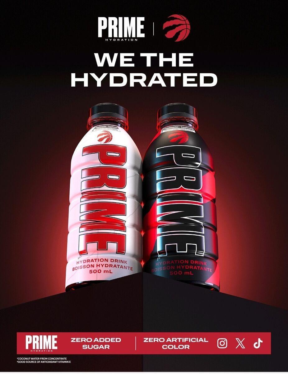 Prime Hydration Raptors White - FragFuel