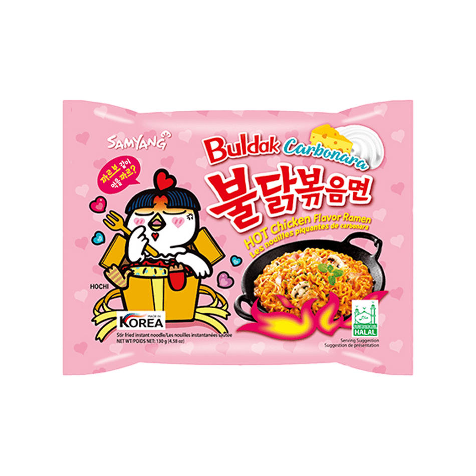 Samyang Buldak Carbonara Chicken Flavor Spicy Noodles - FragFuel