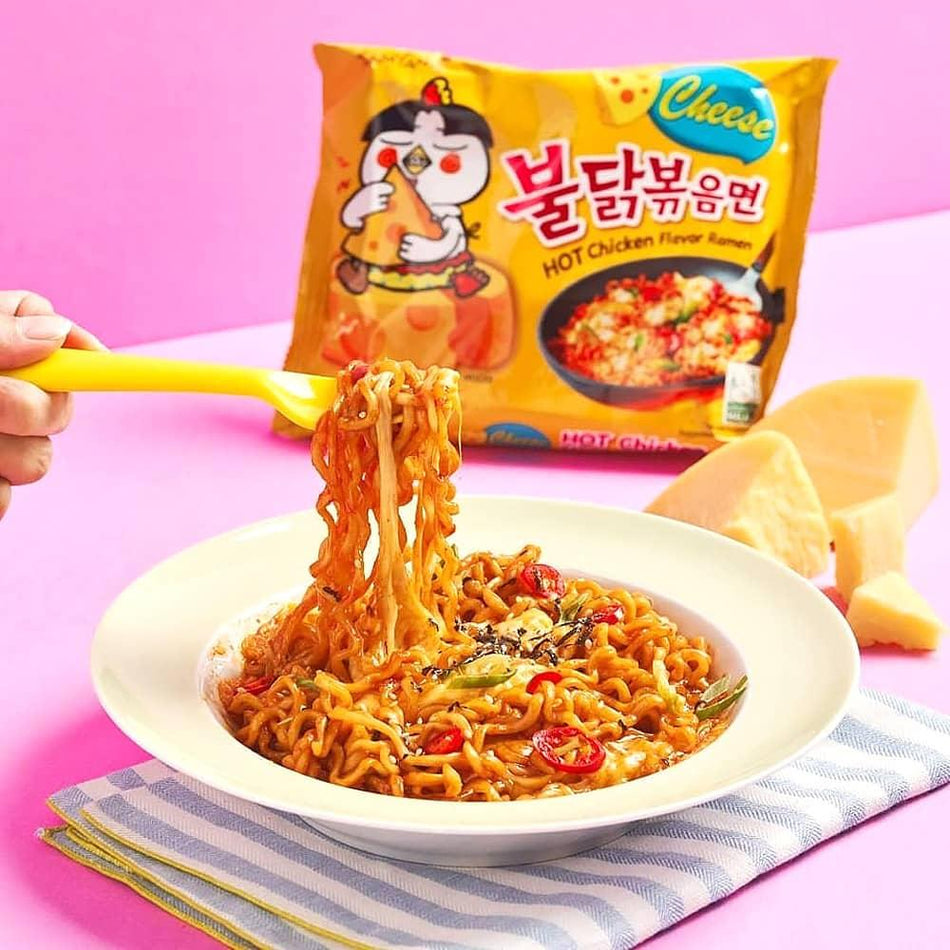Samyang Buldak Cheese Chicken Flavor Spicy Noodles - FragFuel