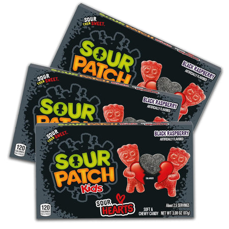 Sour Patch Kids Black Raspberry Sour Hearts - FragFuel