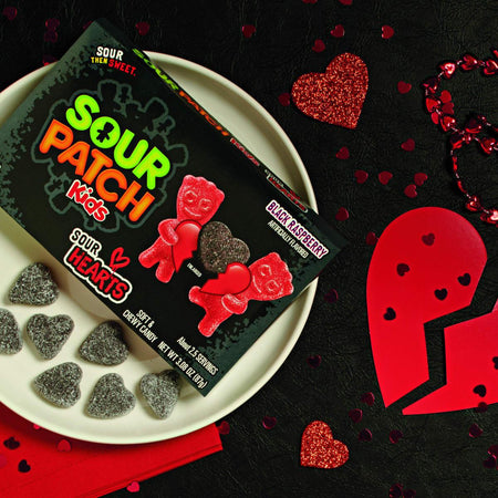 Sour Patch Kids Black Raspberry Sour Hearts - FragFuel