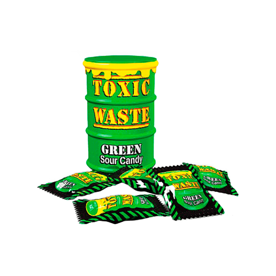 Toxic Waste Green Sour Candy Drum - FragFuel