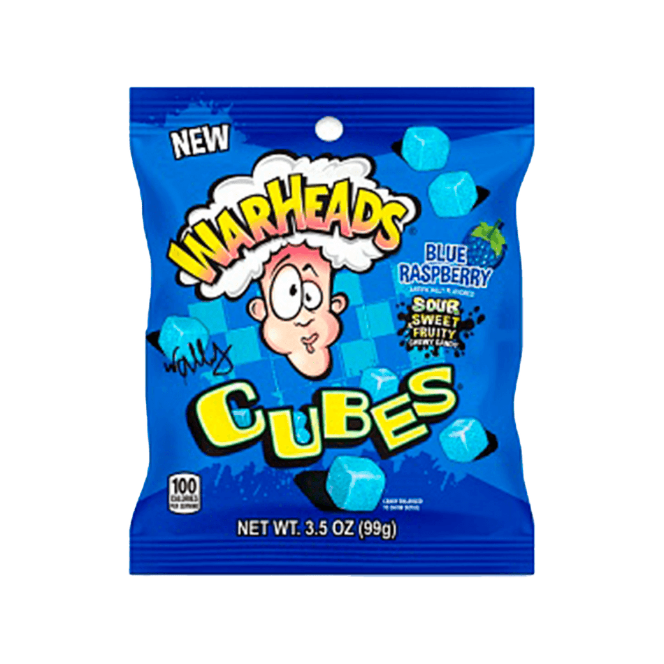 Warheads Cubes Blue Raspberry - FragFuel