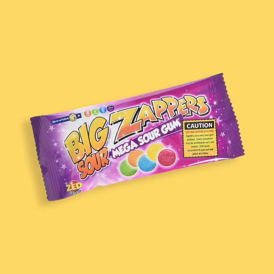 ZED Candy Zappers Original Mega Sour Gum - FragFuel